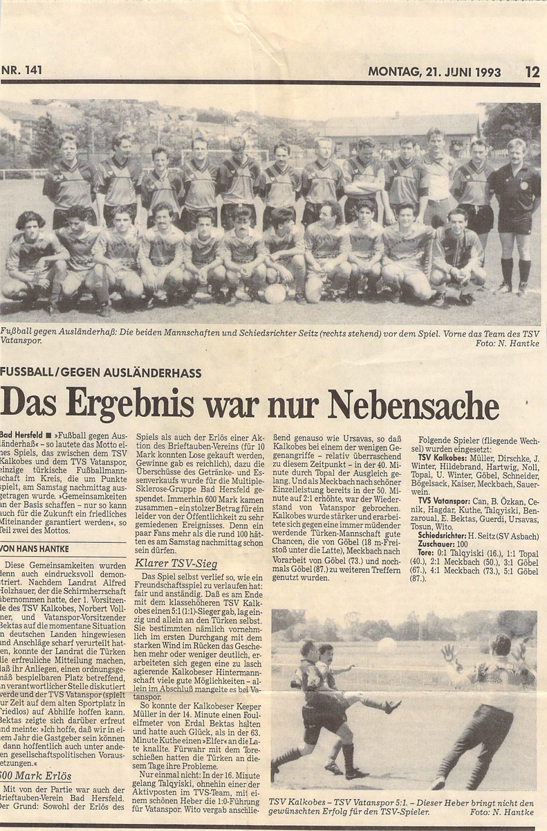 Fußball gegen Ausländerhass (1993)